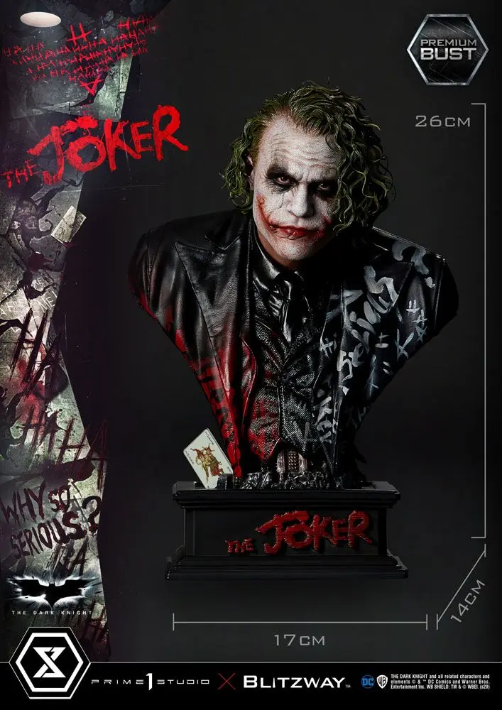 The Dark Knight Premium Bust Joker 26 cm poza produsului