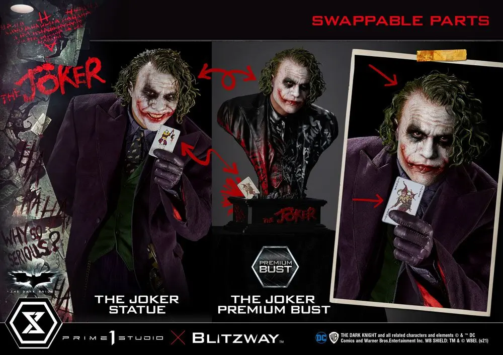 The Dark Knight Premium Bust Joker 26 cm poza produsului