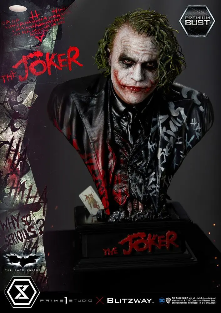 The Dark Knight Premium Bust Joker 26 cm poza produsului