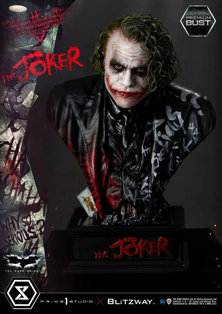 The Dark Knight Premium Bust Joker 26 cm poza produsului