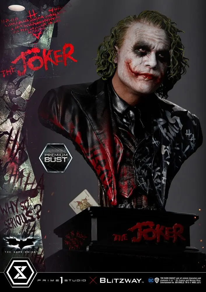 The Dark Knight Premium Bust Joker 26 cm poza produsului