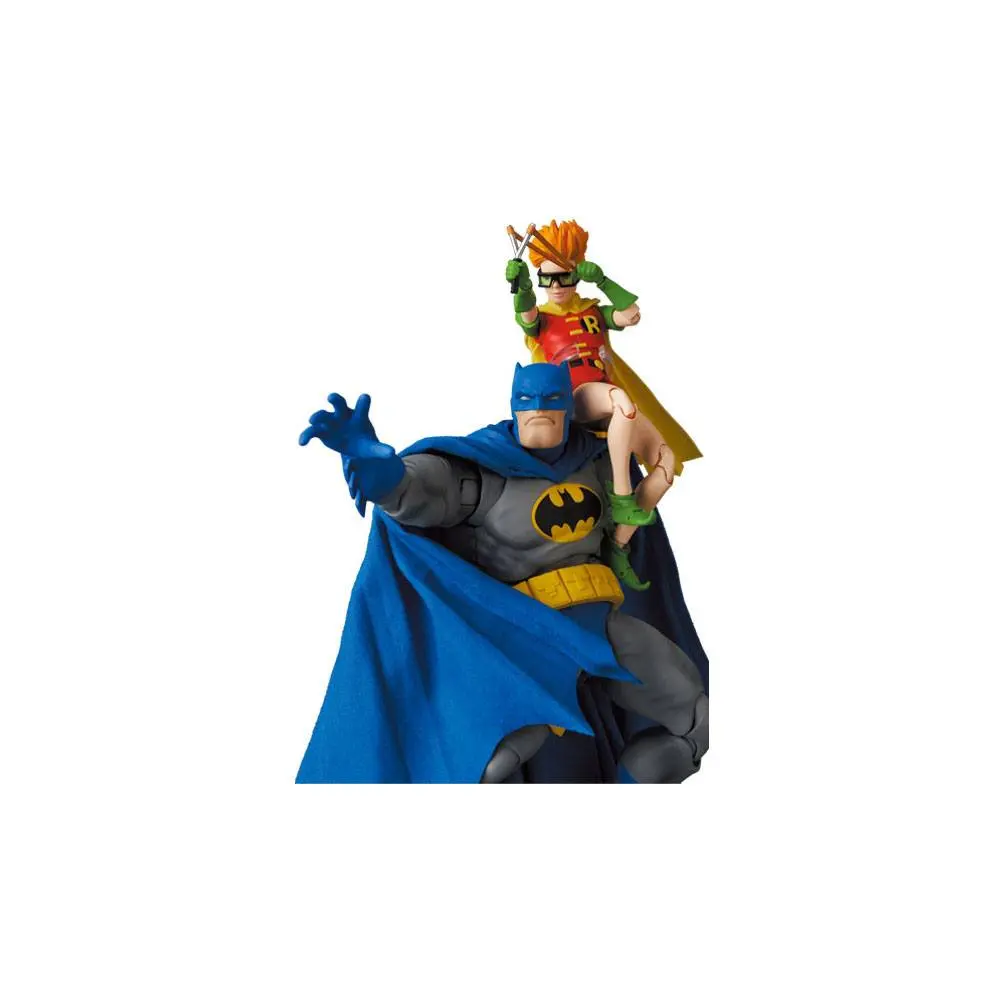 Figurine de acțiune The Dark Knight Returns MAF EX Batman versiunea albastră și Robin 11-16 cm poza produsului