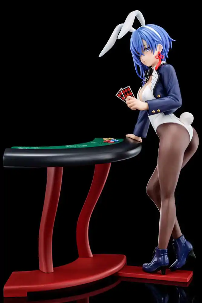 Statuie The Demon Sword Master of Excalibur Academy 1/6 Sakuya Sieglinde purtând costum de iepuraș albastru lapis lazuli cu Nip Slip Gimmick System 25 cm poza produsului