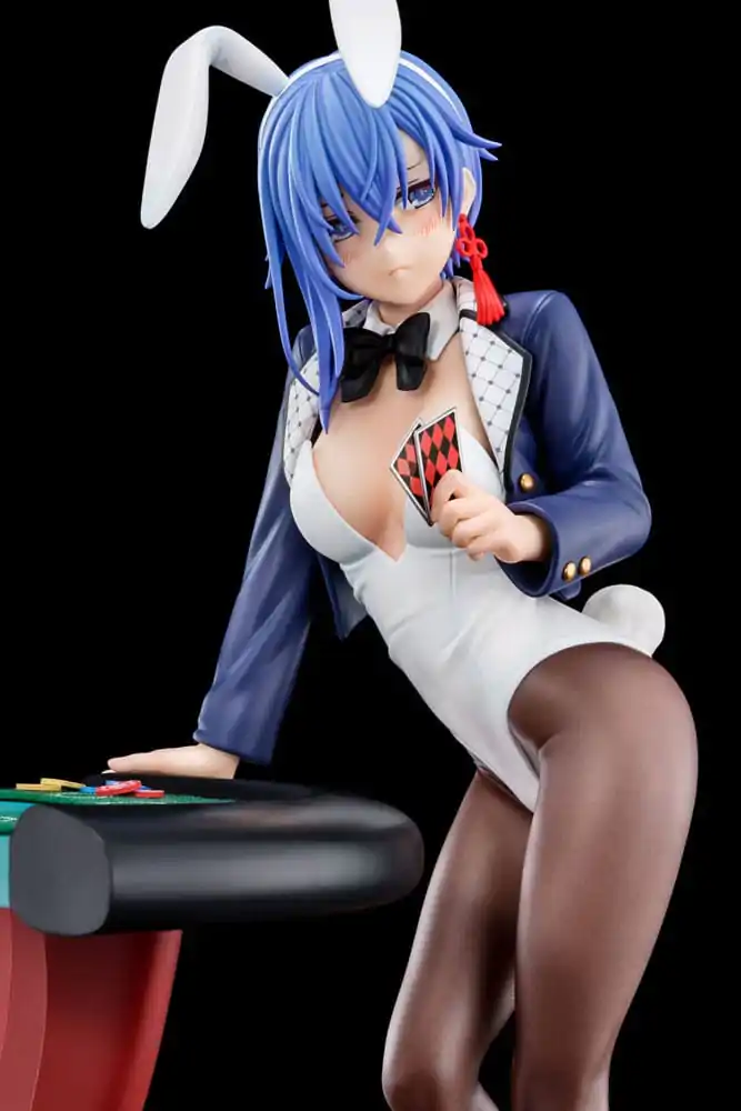 Statuie The Demon Sword Master of Excalibur Academy 1/6 Sakuya Sieglinde purtând costum de iepuraș albastru lapis lazuli cu Nip Slip Gimmick System 25 cm poza produsului