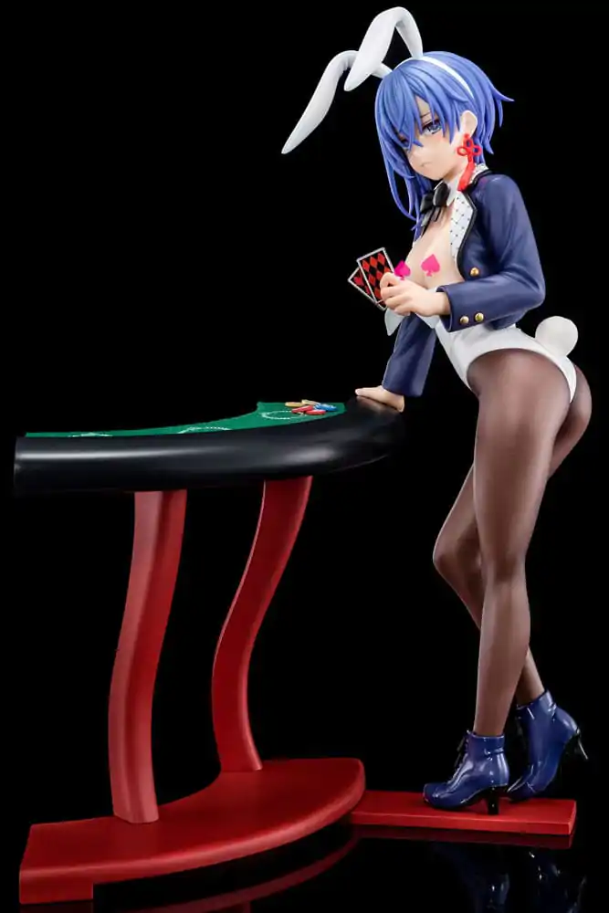 Statuie The Demon Sword Master of Excalibur Academy 1/6 Sakuya Sieglinde purtând costum de iepuraș albastru lapis lazuli cu Nip Slip Gimmick System 25 cm poza produsului