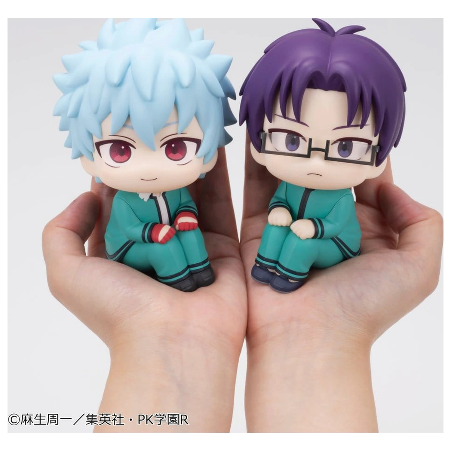 Set 2 figurine din PVC The Disastrous Life of Saiki K. Look Up Shun Kaido si Aren Kuboyasu (cu cadou) 11 cm poza produsului