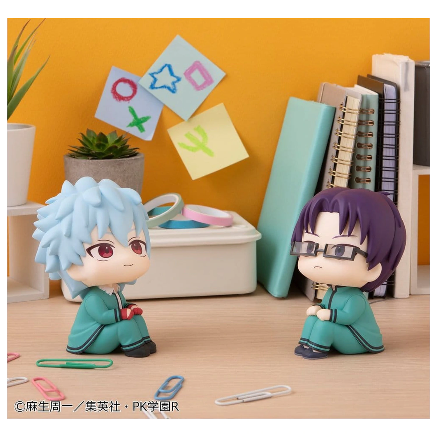Set 2 figurine din PVC The Disastrous Life of Saiki K. Look Up Shun Kaido si Aren Kuboyasu (cu cadou) 11 cm poza produsului