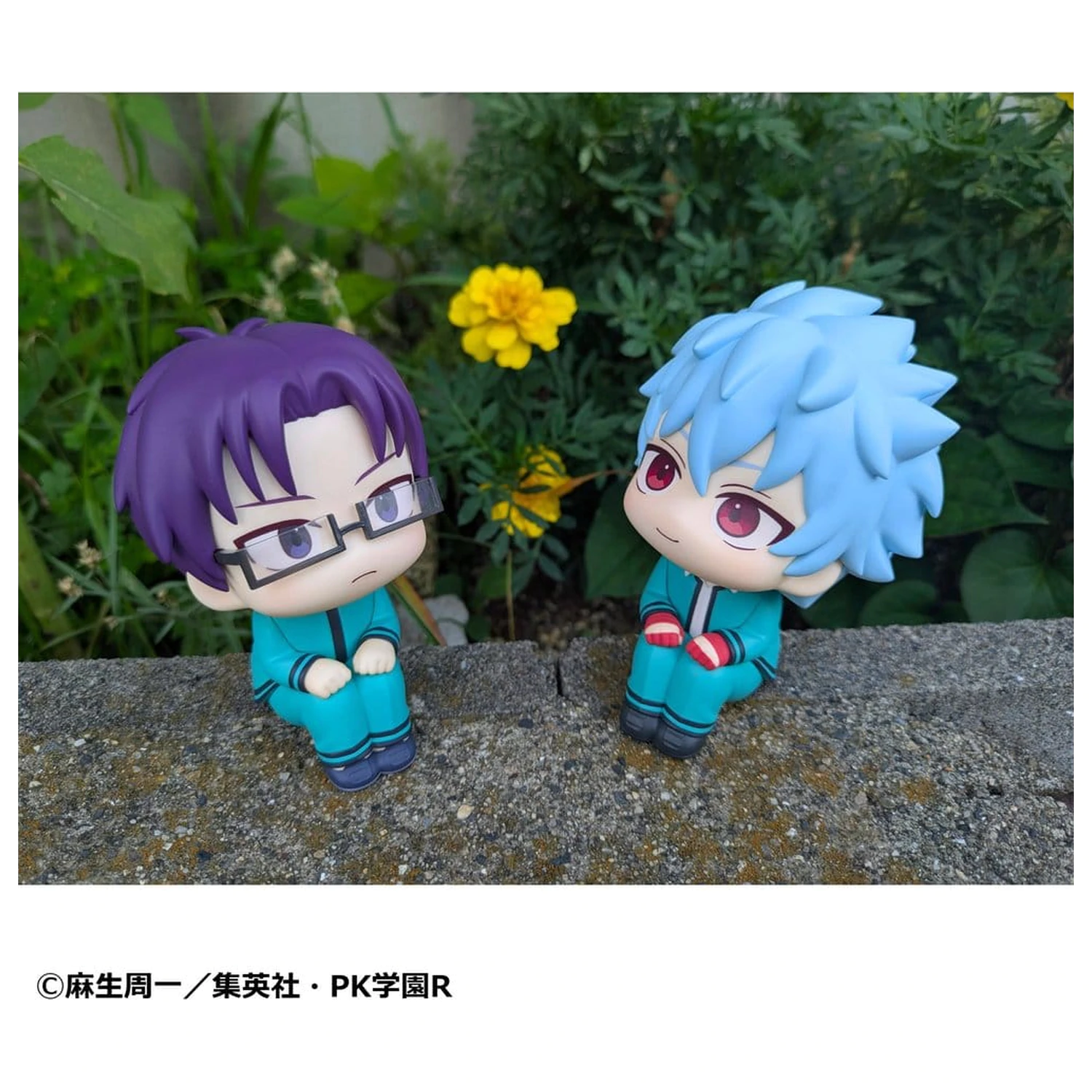 Set 2 figurine din PVC The Disastrous Life of Saiki K. Look Up Shun Kaido si Aren Kuboyasu (cu cadou) 11 cm poza produsului