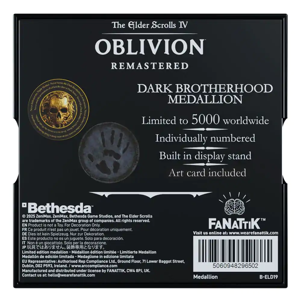 The Elder Scrolls IV Oblivion Medalion Dark Brotherhood poza produsului