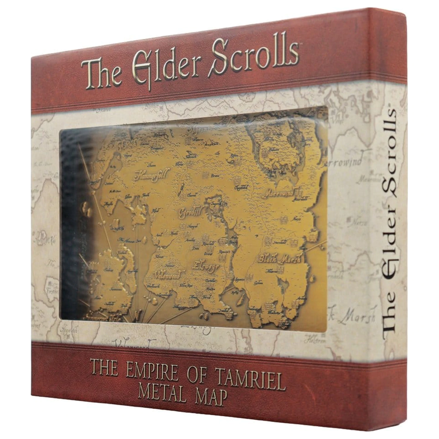 The Elder Scrolls Replica Harta Metalica Tamriel Editie Limitata 15 x 13 cm poza produsului