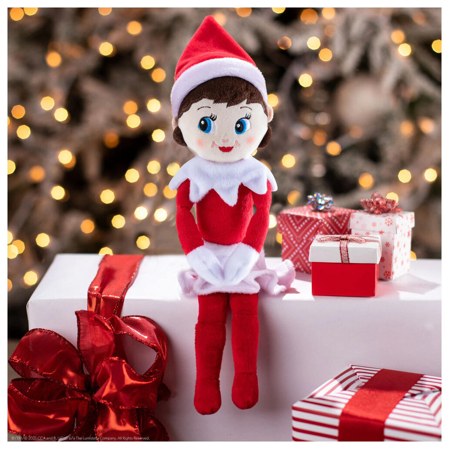 The Elf On the Shelf Elf Girl jucarie de plus 34 cm poza produsului