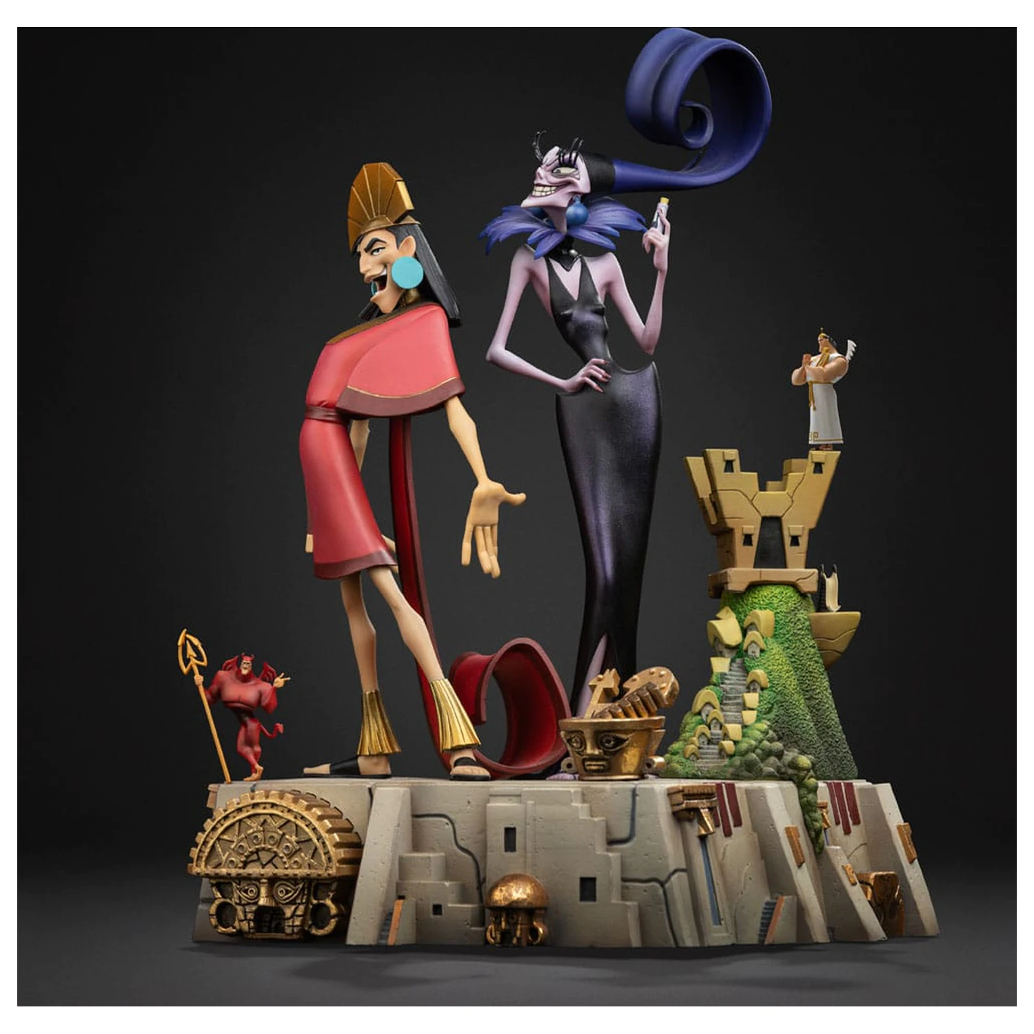 The Emperor's New Groove Deluxe Art Scale Statuie 1/10 Kuzco & Yzma 28 cm poza produsului