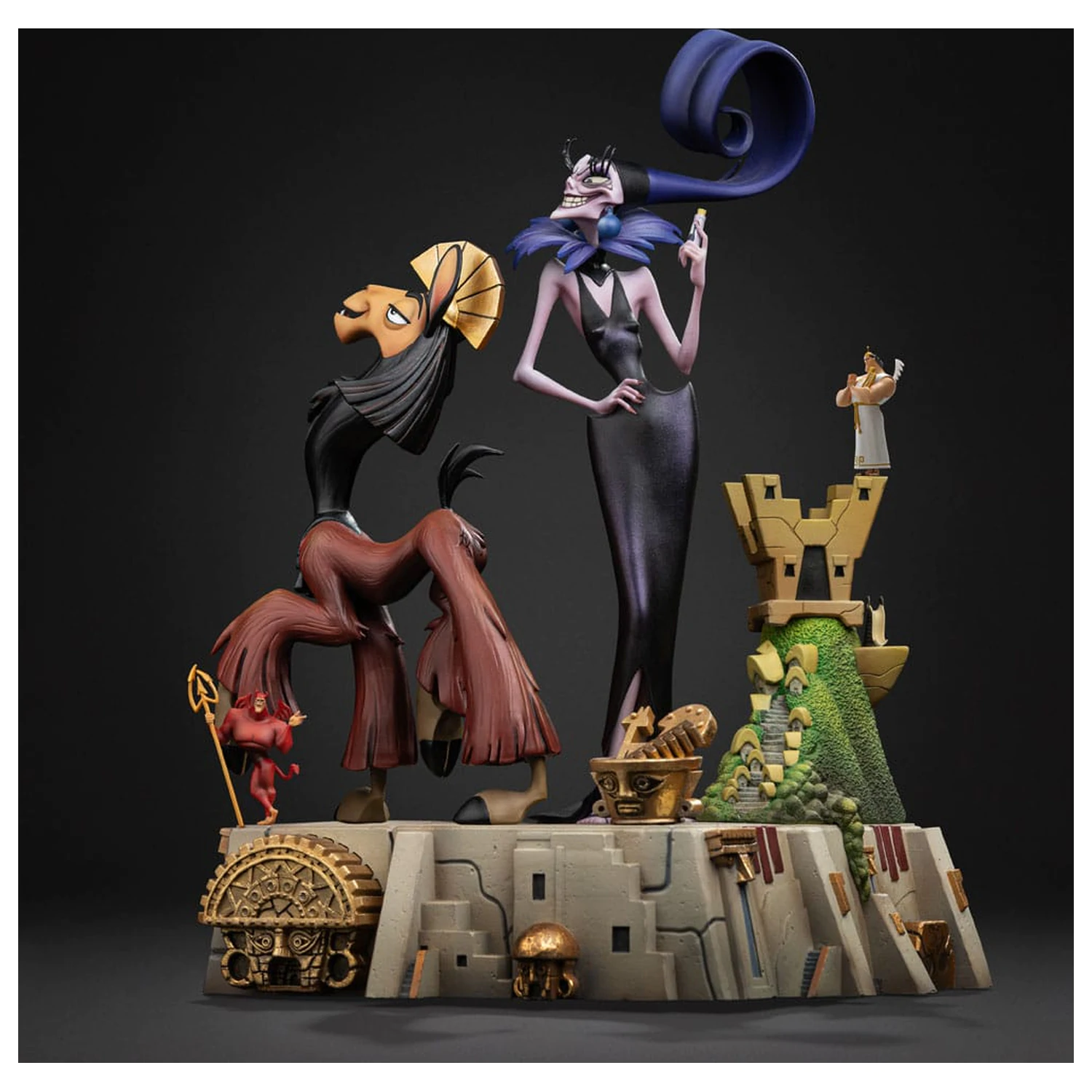 The Emperor's New Groove Deluxe Art Scale Statuie 1/10 Kuzco & Yzma 28 cm poza produsului