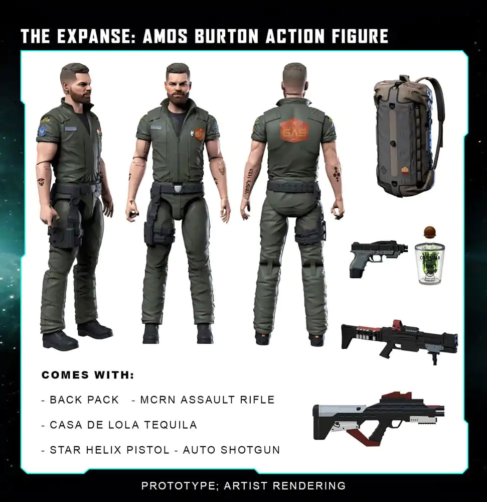 The Expanse Figurina de acțiune Amos Burton 20 cm poza produsului