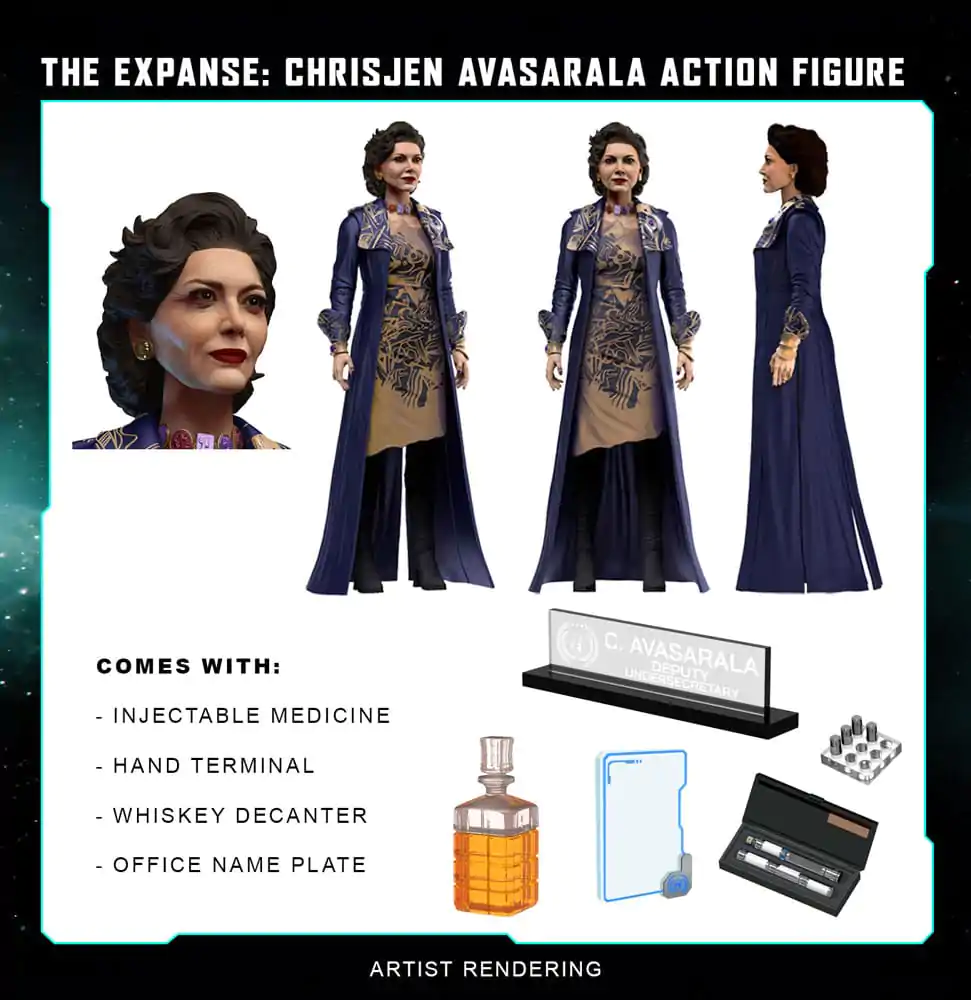 The Expanse Figurina de Acțiune Chrisjen Avasarala 20 cm poza produsului