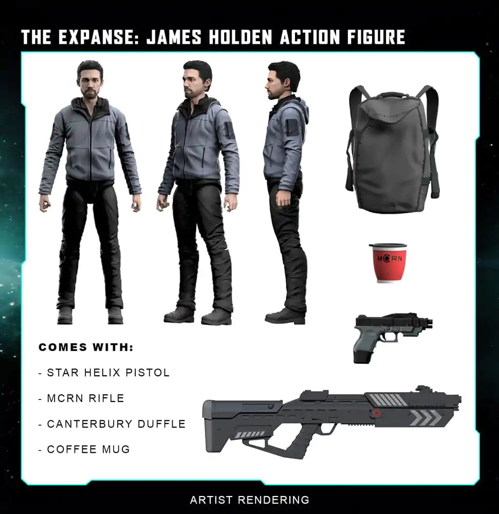 The Expanse Action Figurina James Holden 20 cm poza produsului