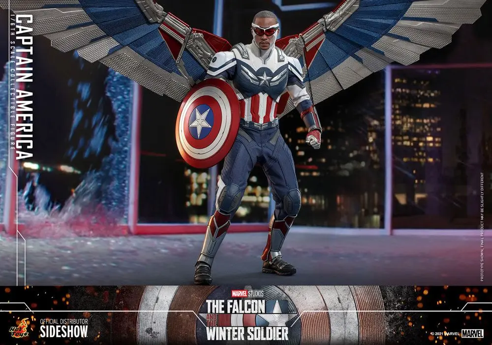 Figurină Acțiune The Falcon and The Winter Soldier 1/6 Captain America 30 cm poza produsului