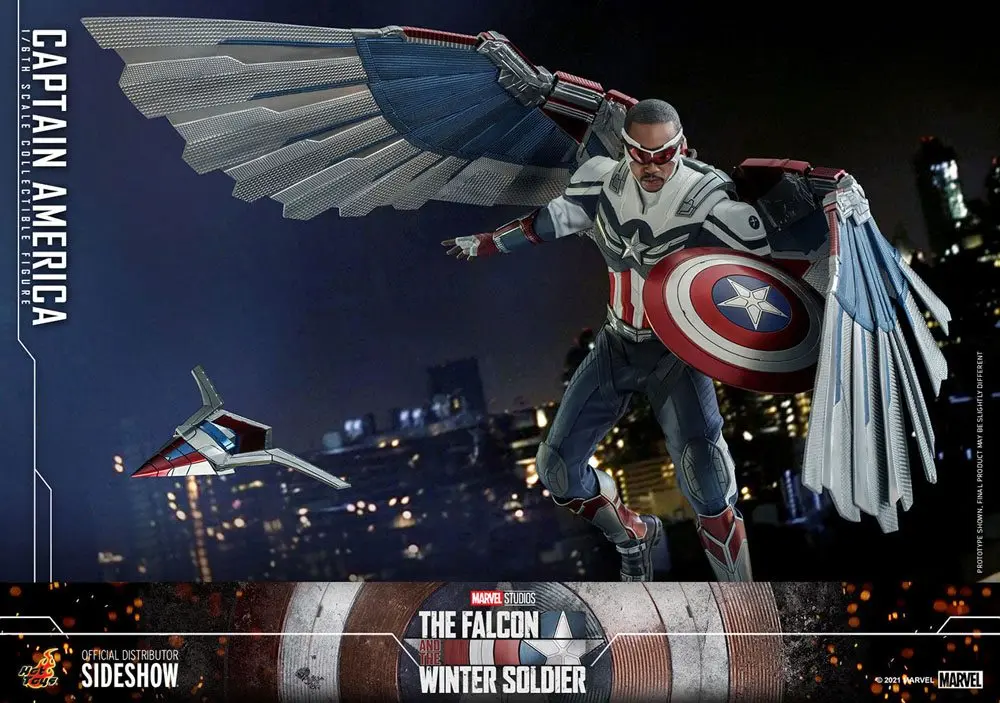 Figurină Acțiune The Falcon and The Winter Soldier 1/6 Captain America 30 cm poza produsului