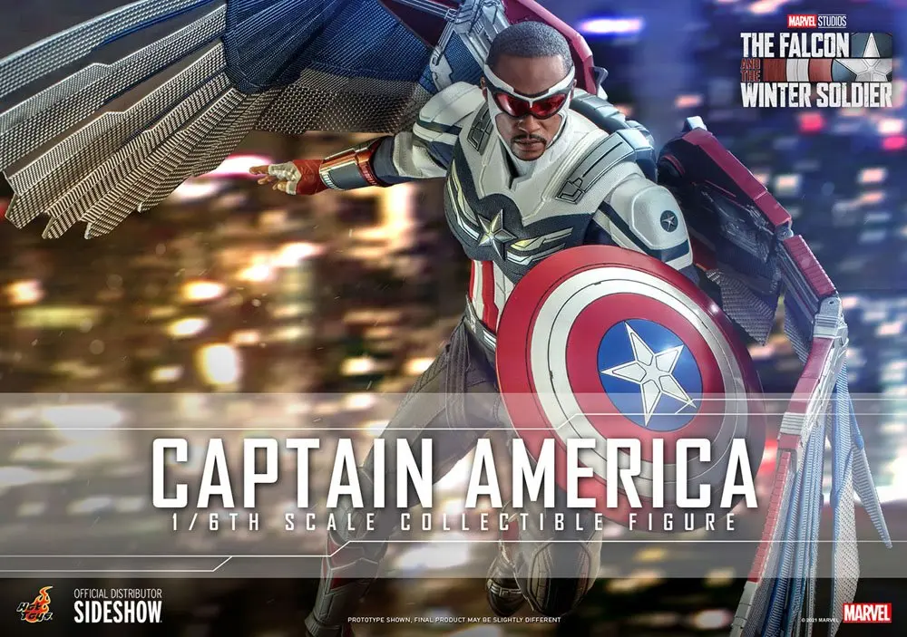 Figurină Acțiune The Falcon and The Winter Soldier 1/6 Captain America 30 cm poza produsului
