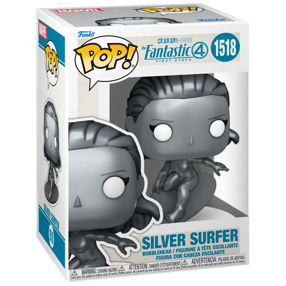 The Fantastic Four: First Steps Funko POP! Marvel Vinyl Figurină Silver Surfer 9 cm poza produsului