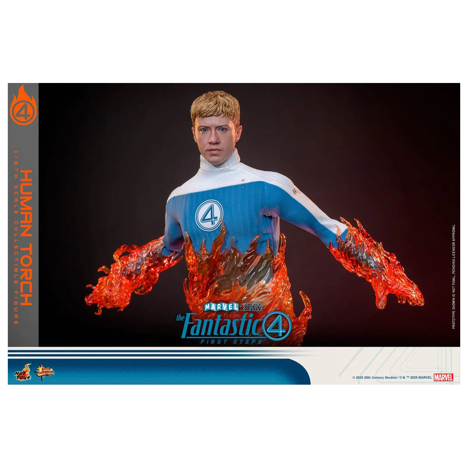 The Fantastic Four: First Steps Movie Masterpiece Figurina articulata 1/6 Human Torch 30 cm poza produsului