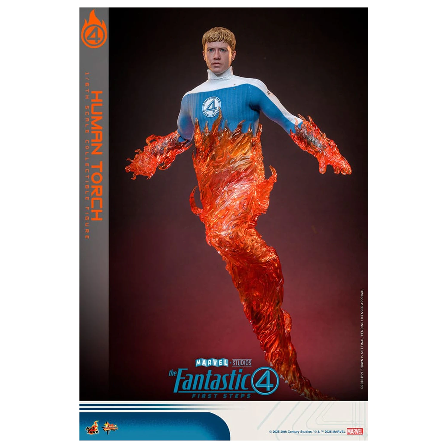 The Fantastic Four: First Steps Movie Masterpiece Figurina articulata 1/6 Human Torch 30 cm poza produsului