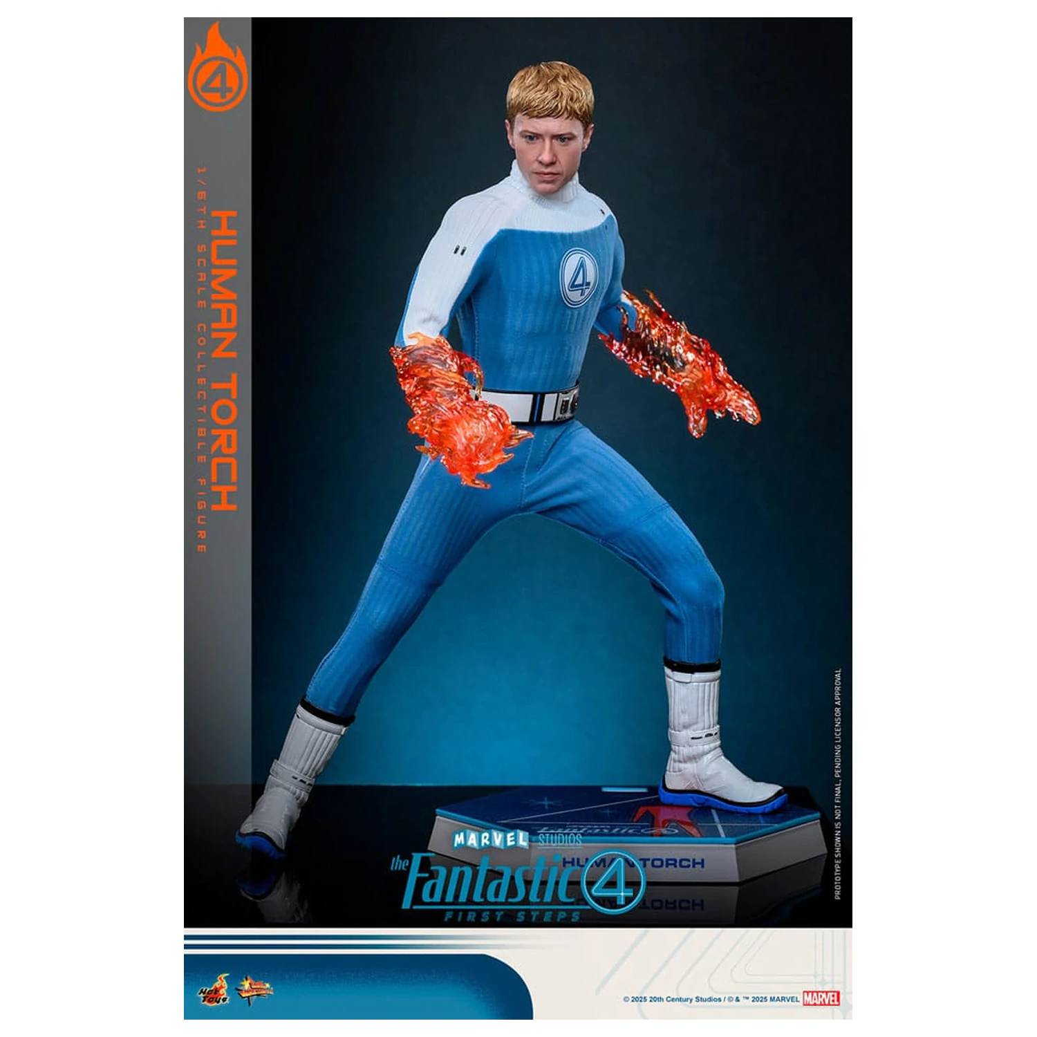 The Fantastic Four: First Steps Movie Masterpiece Figurina articulata 1/6 Human Torch 30 cm poza produsului