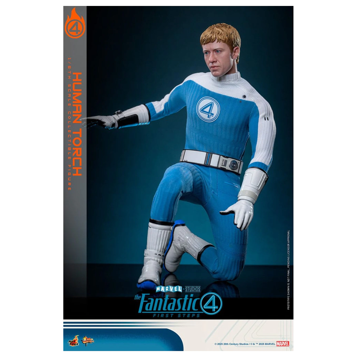 The Fantastic Four: First Steps Movie Masterpiece Figurina articulata 1/6 Human Torch 30 cm poza produsului