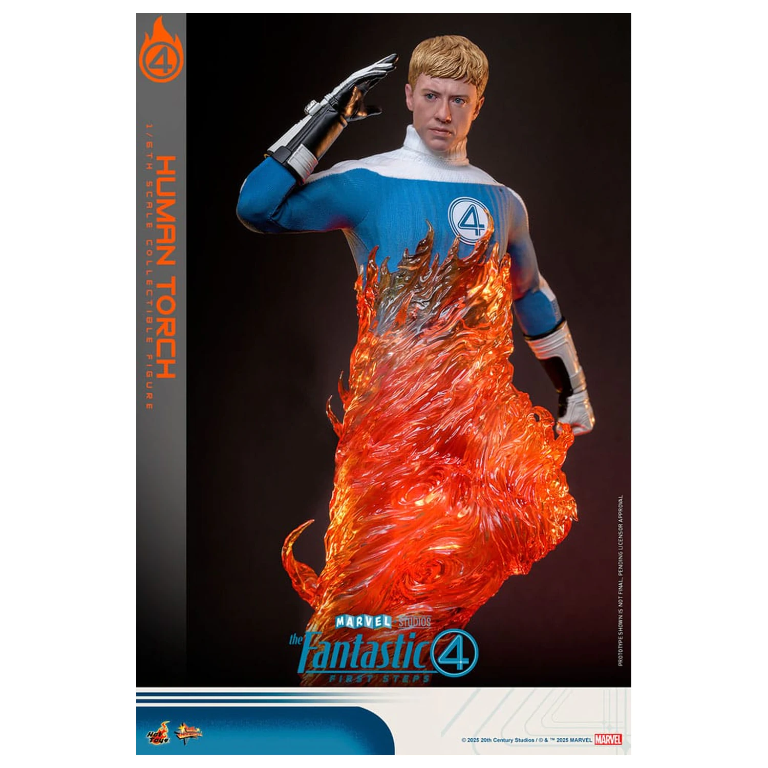 The Fantastic Four: First Steps Movie Masterpiece Figurina articulata 1/6 Human Torch 30 cm poza produsului