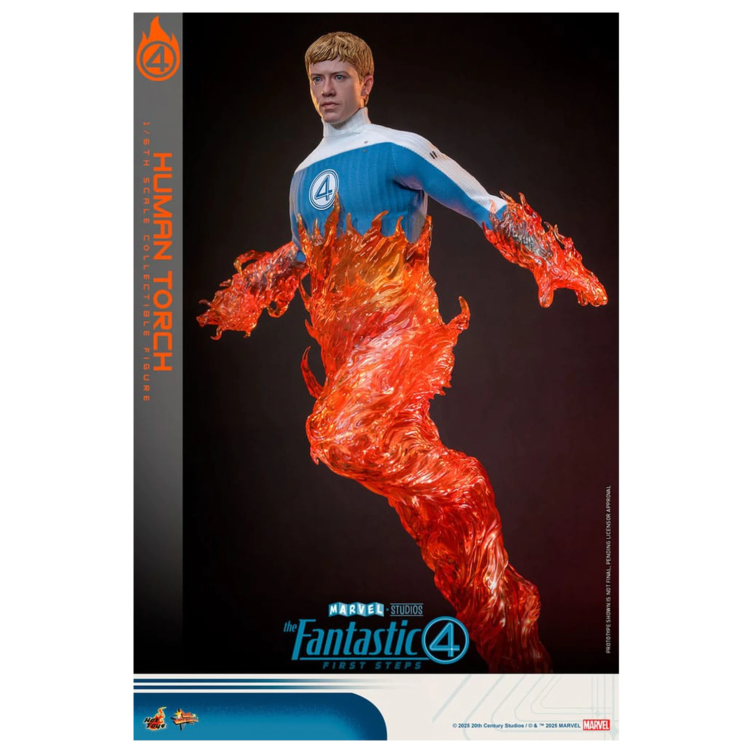 The Fantastic Four: First Steps Movie Masterpiece Figurina articulata 1/6 Human Torch 30 cm poza produsului