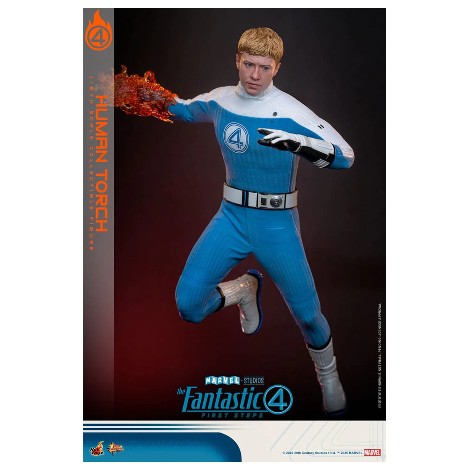 The Fantastic Four: First Steps Movie Masterpiece Figurina articulata 1/6 Human Torch 30 cm poza produsului