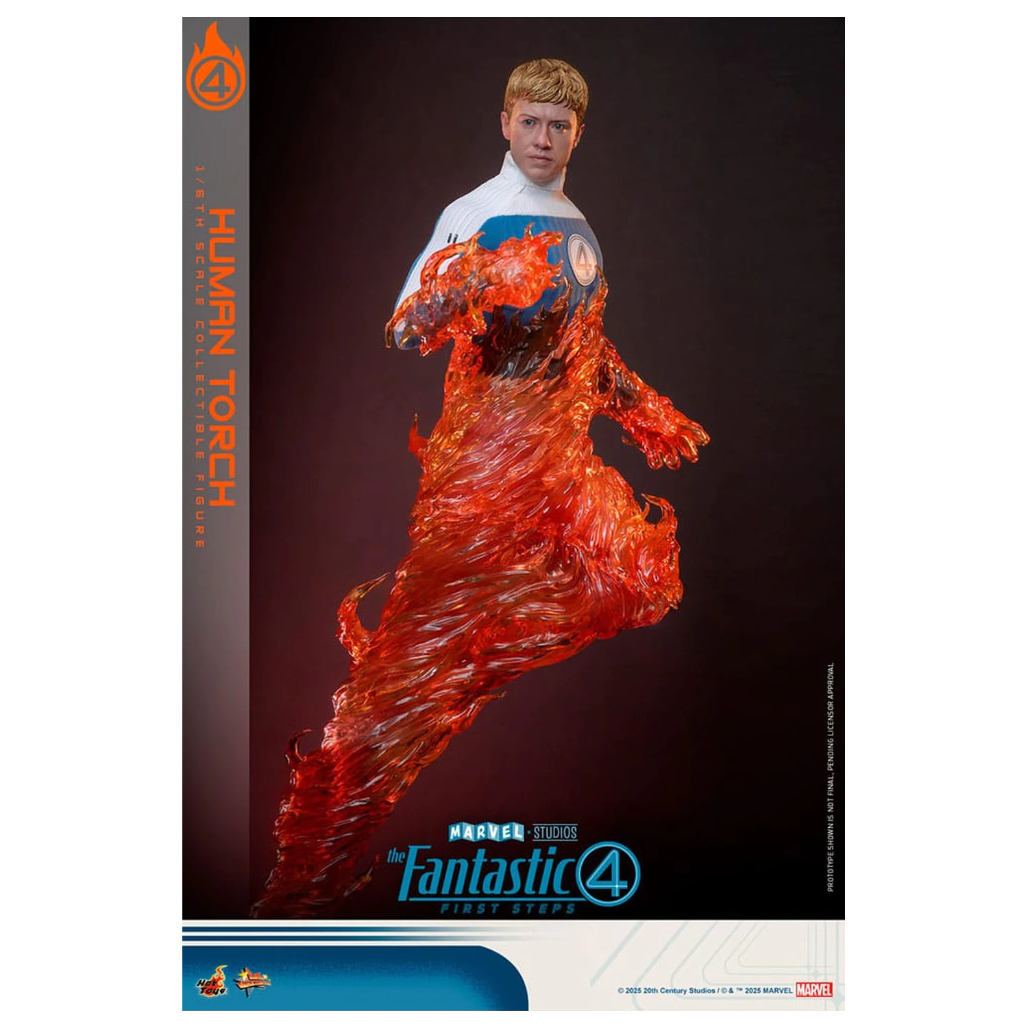 The Fantastic Four: First Steps Movie Masterpiece Figurina articulata 1/6 Human Torch 30 cm poza produsului