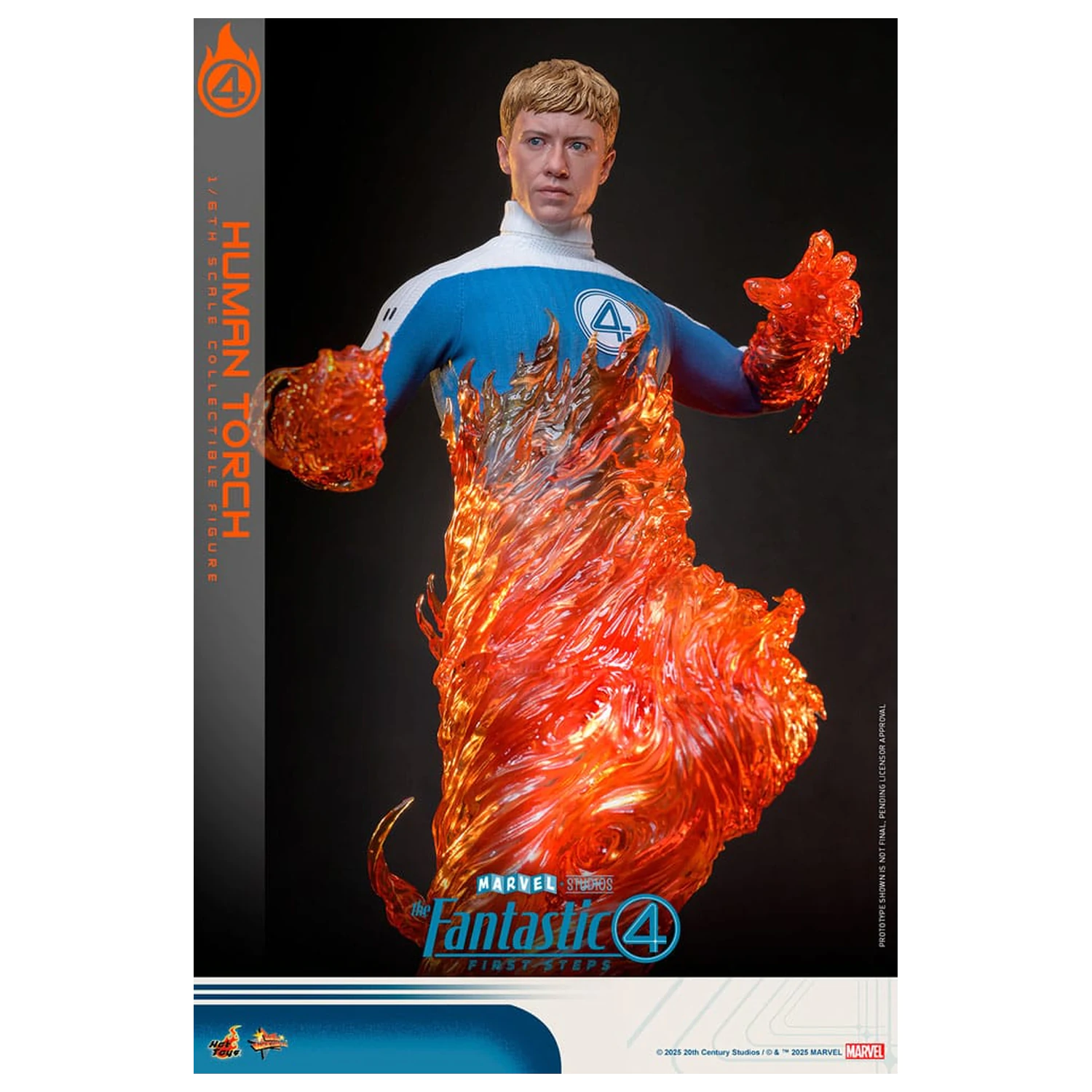 The Fantastic Four: First Steps Movie Masterpiece Figurina articulata 1/6 Human Torch 30 cm poza produsului
