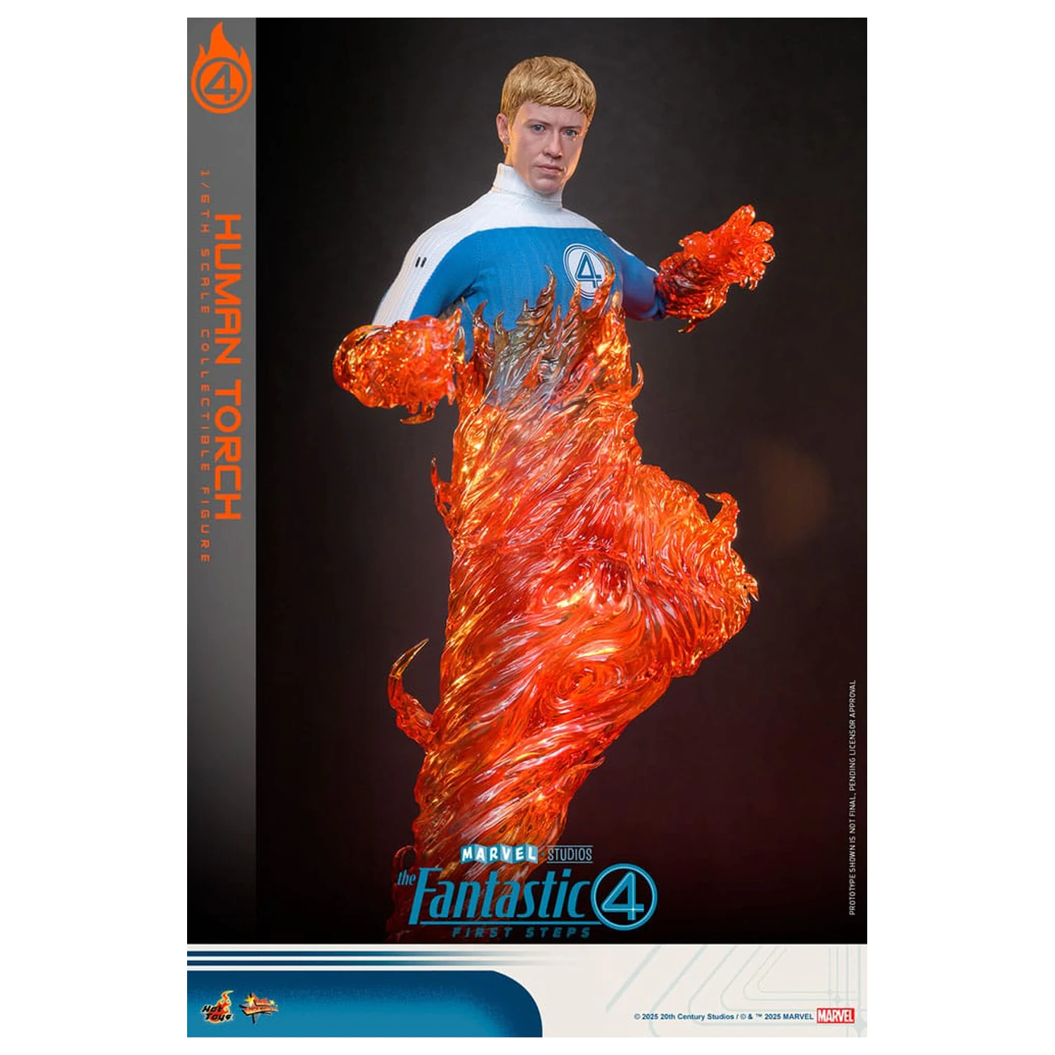 The Fantastic Four: First Steps Movie Masterpiece Figurina articulata 1/6 Human Torch 30 cm poza produsului