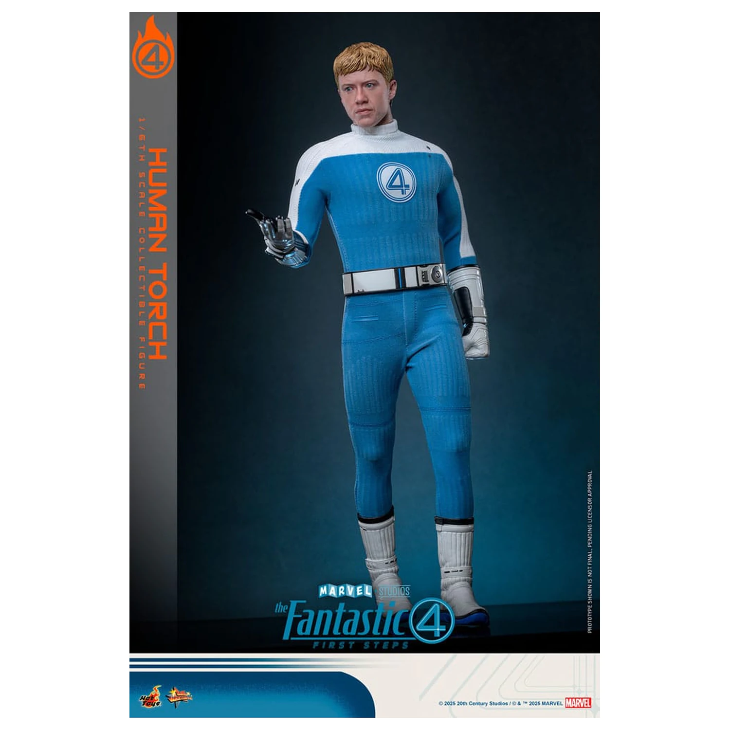 The Fantastic Four: First Steps Movie Masterpiece Figurina articulata 1/6 Human Torch 30 cm poza produsului