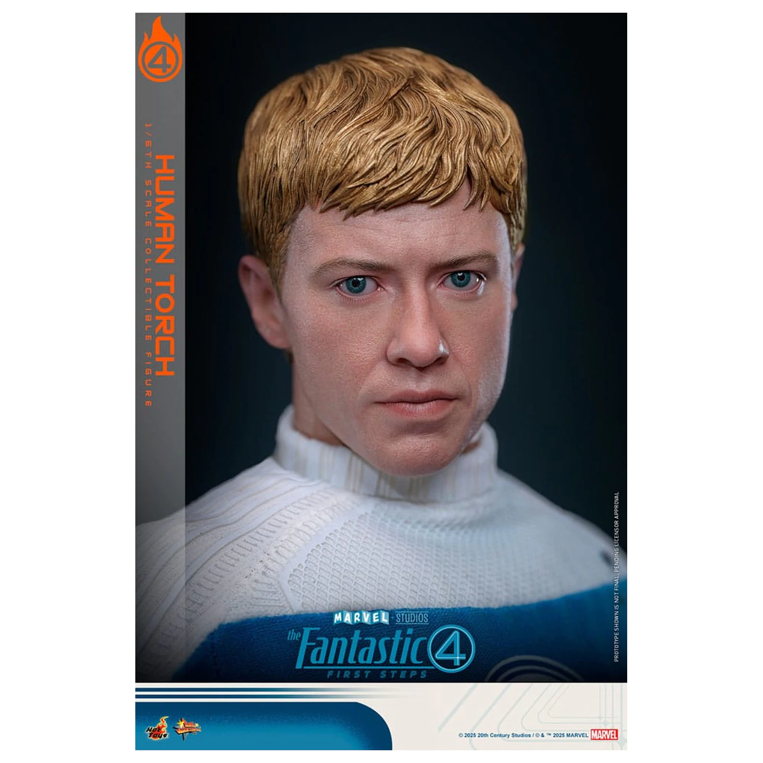 The Fantastic Four: First Steps Movie Masterpiece Figurina articulata 1/6 Human Torch 30 cm poza produsului