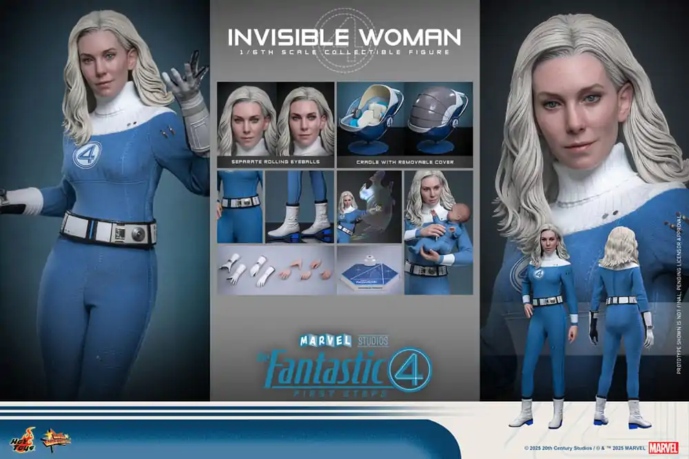 The Fantastic Four: First Steps Movie Masterpiece Figurina de acțiune 1/6 Invisible Woman 28 cm poza produsului