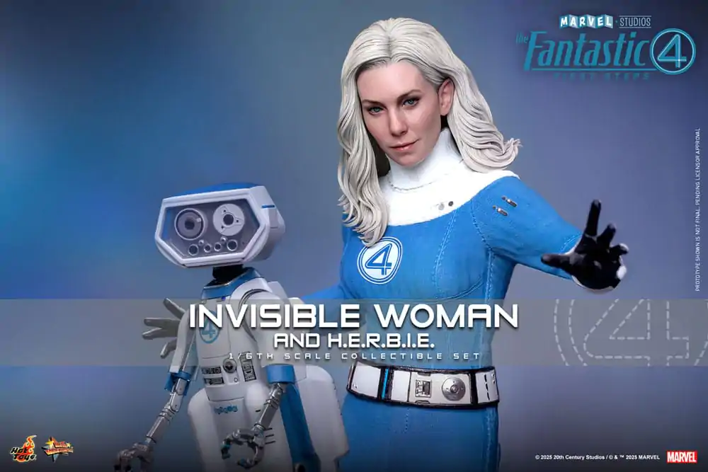 The Fantastic Four: First Steps Movie Masterpiece Figurina de actiune 2-Pack 1/6 Invisible Woman & H.E.R.B.I.E. 28 cm poza produsului