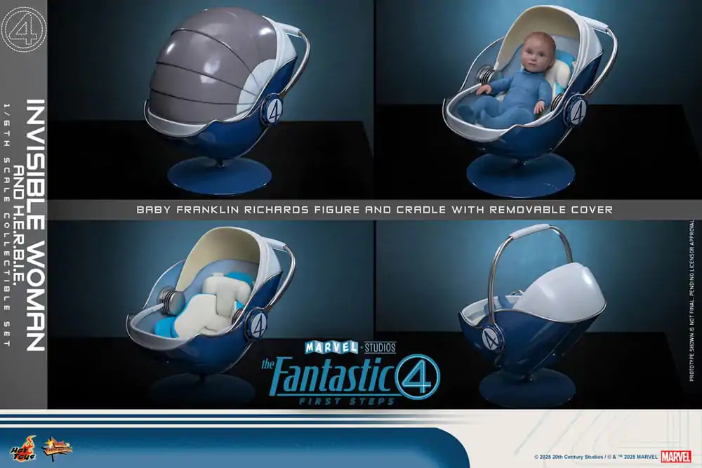 The Fantastic Four: First Steps Movie Masterpiece Figurina de actiune 2-Pack 1/6 Invisible Woman & H.E.R.B.I.E. 28 cm poza produsului