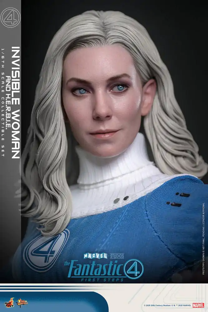 The Fantastic Four: First Steps Movie Masterpiece Figurina de actiune 2-Pack 1/6 Invisible Woman & H.E.R.B.I.E. 28 cm poza produsului