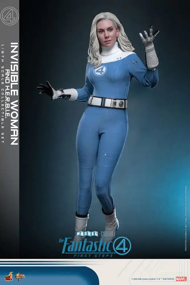 The Fantastic Four: First Steps Movie Masterpiece Figurina de actiune 2-Pack 1/6 Invisible Woman & H.E.R.B.I.E. 28 cm poza produsului