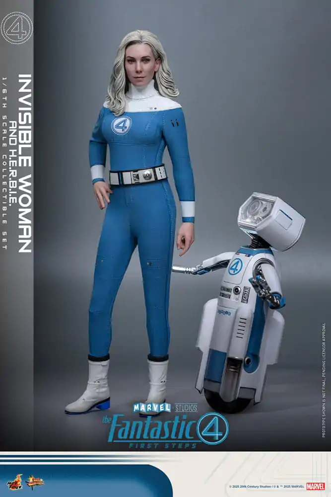 The Fantastic Four: First Steps Movie Masterpiece Figurina de actiune 2-Pack 1/6 Invisible Woman & H.E.R.B.I.E. 28 cm poza produsului