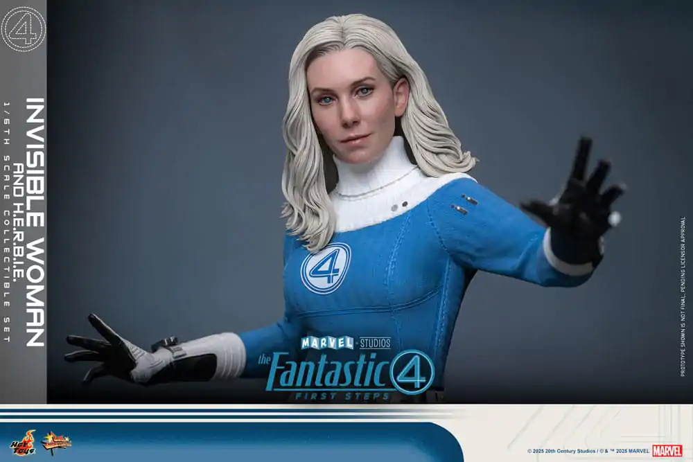 The Fantastic Four: First Steps Movie Masterpiece Figurina de actiune 2-Pack 1/6 Invisible Woman & H.E.R.B.I.E. 28 cm poza produsului