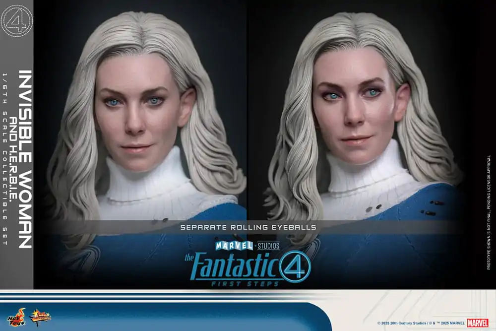 The Fantastic Four: First Steps Movie Masterpiece Figurina de actiune 2-Pack 1/6 Invisible Woman & H.E.R.B.I.E. 28 cm poza produsului
