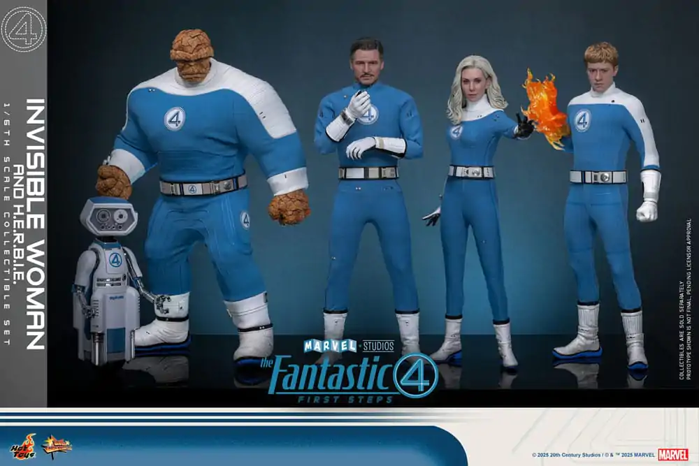 The Fantastic Four: First Steps Movie Masterpiece Figurina de actiune 2-Pack 1/6 Invisible Woman & H.E.R.B.I.E. 28 cm poza produsului