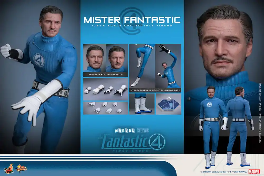 The Fantastic Four: First Steps Movie Masterpiece Figurina de actiune 1/6 Mister Fantastic 30 cm poza produsului