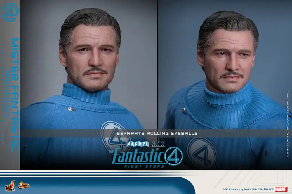 The Fantastic Four: First Steps Movie Masterpiece Figurina de Actiune Pachet 2 bucati 1/6 Mister Fantastic & H.E.R.B.I.E. 30 cm poza produsului