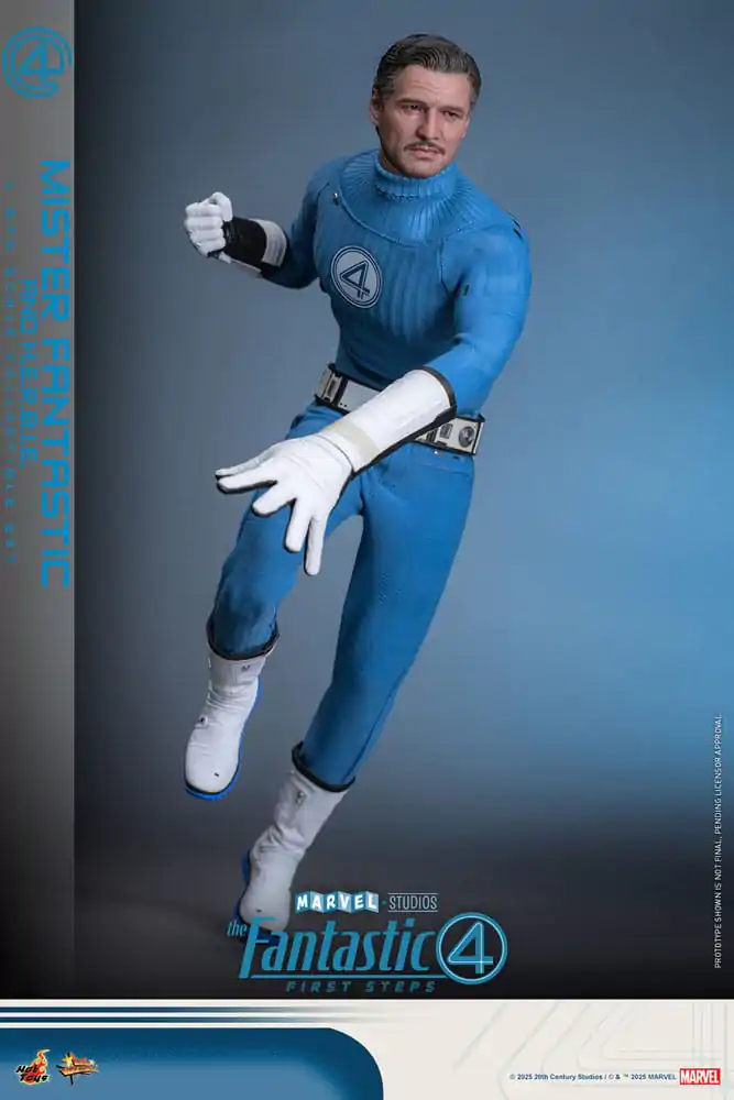 The Fantastic Four: First Steps Movie Masterpiece Figurina de Actiune Pachet 2 bucati 1/6 Mister Fantastic & H.E.R.B.I.E. 30 cm poza produsului