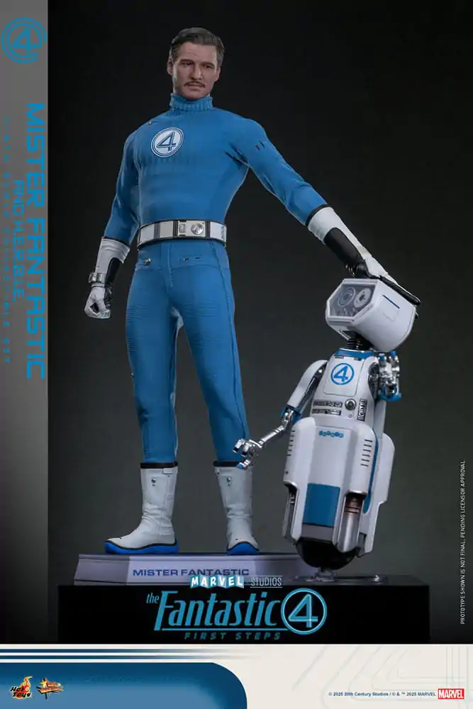 The Fantastic Four: First Steps Movie Masterpiece Figurina de Actiune Pachet 2 bucati 1/6 Mister Fantastic & H.E.R.B.I.E. 30 cm poza produsului