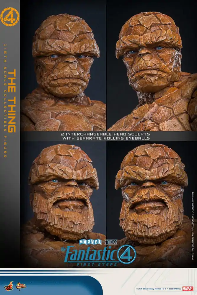 The Fantastic Four: First Steps Movie Masterpiece Figurina de actiune 1/6 The Thing 31 cm poza produsului